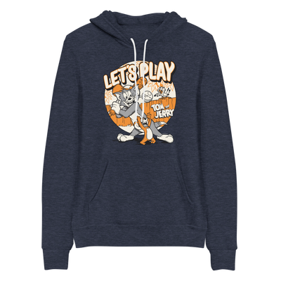 Tom and Jerry Let's Play Adult Fleece Hooded Sweatshirt