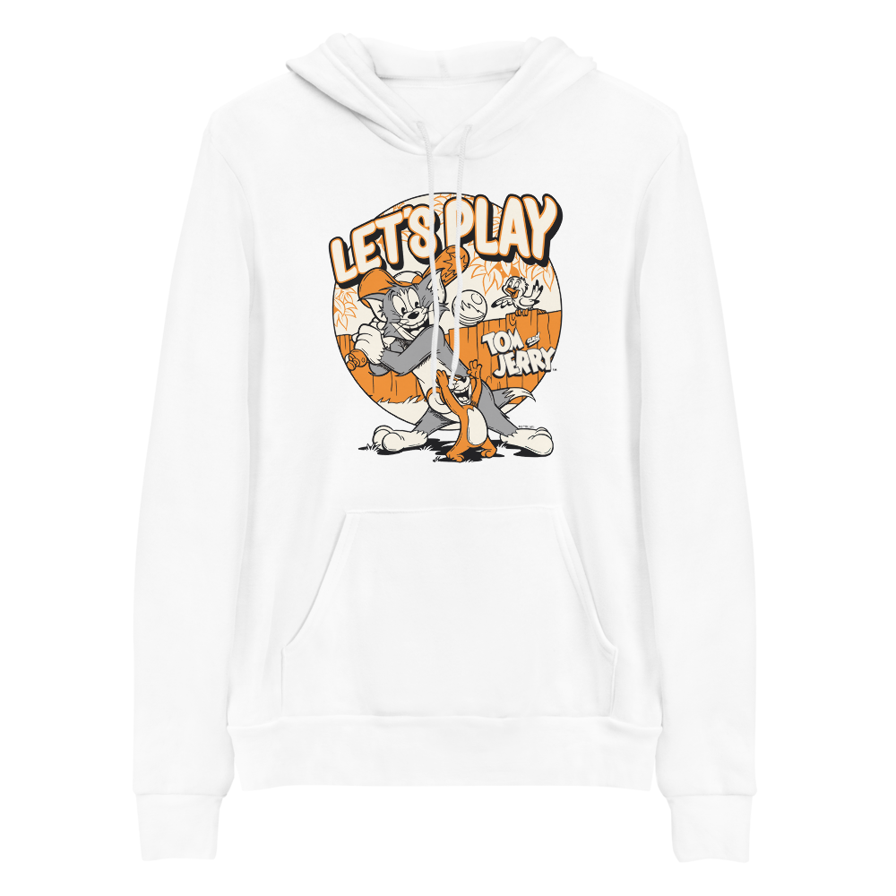 Tom and Jerry Let's Play Adult Fleece Hooded Sweatshirt