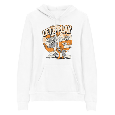 Tom and Jerry Let's Play Adult Fleece Hooded Sweatshirt