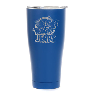 Tom and Jerry Logo Laser Engraved SIC Tumbler