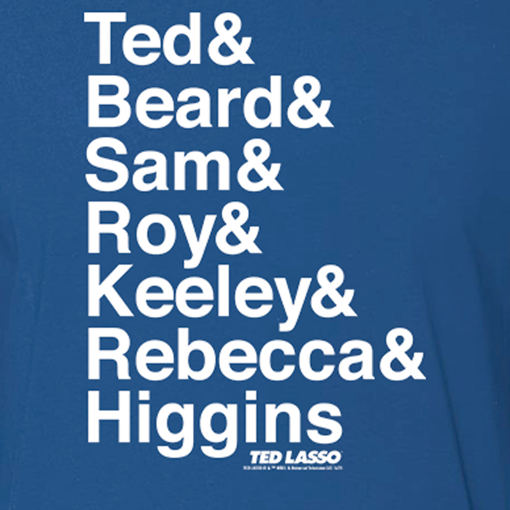Ted Lasso Names Adult Short Sleeve T-Shirt