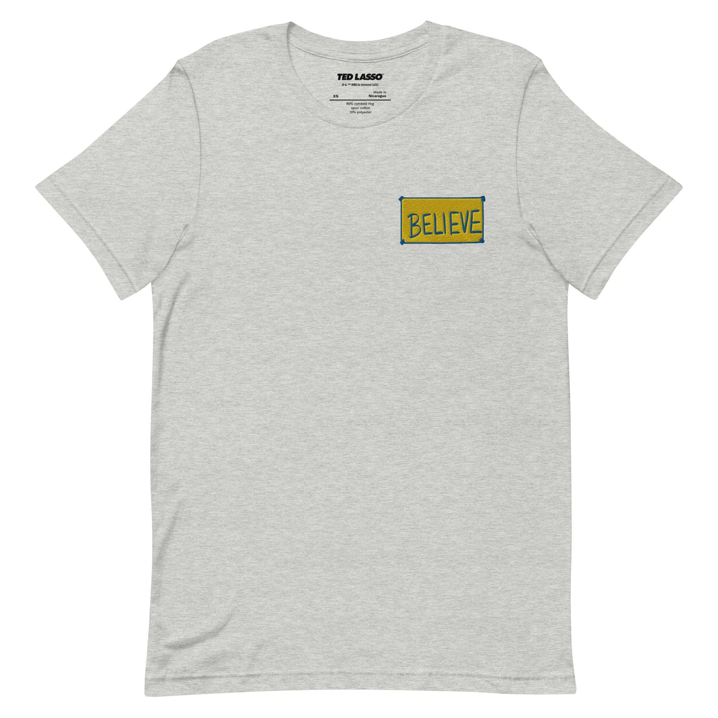 Ted Lasso Believe Embroidered Adult T-Shirt