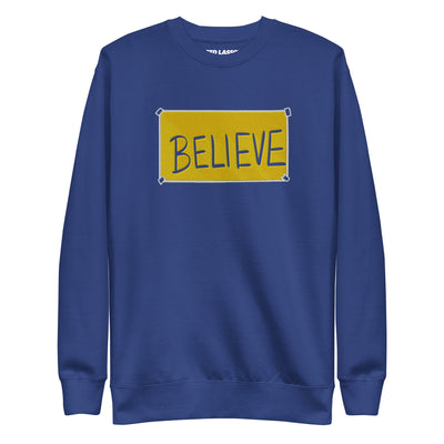 Ted Lasso Believe Embroidered Adult Sweatshirt