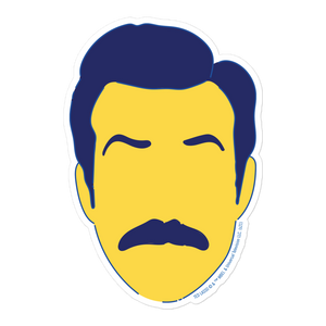 Ted Lasso Face Die Cut Sticker