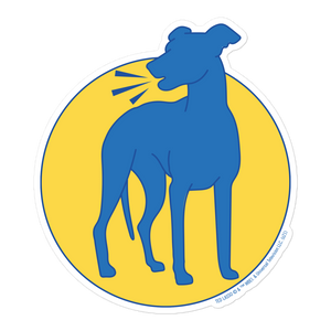 Ted Lasso Greyhound Die Cut Sticker