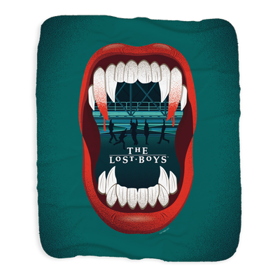 The Lost Boys Chompers Sherpa Blanket