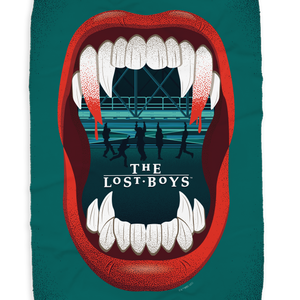 The Lost Boys Chompers Sherpa Blanket
