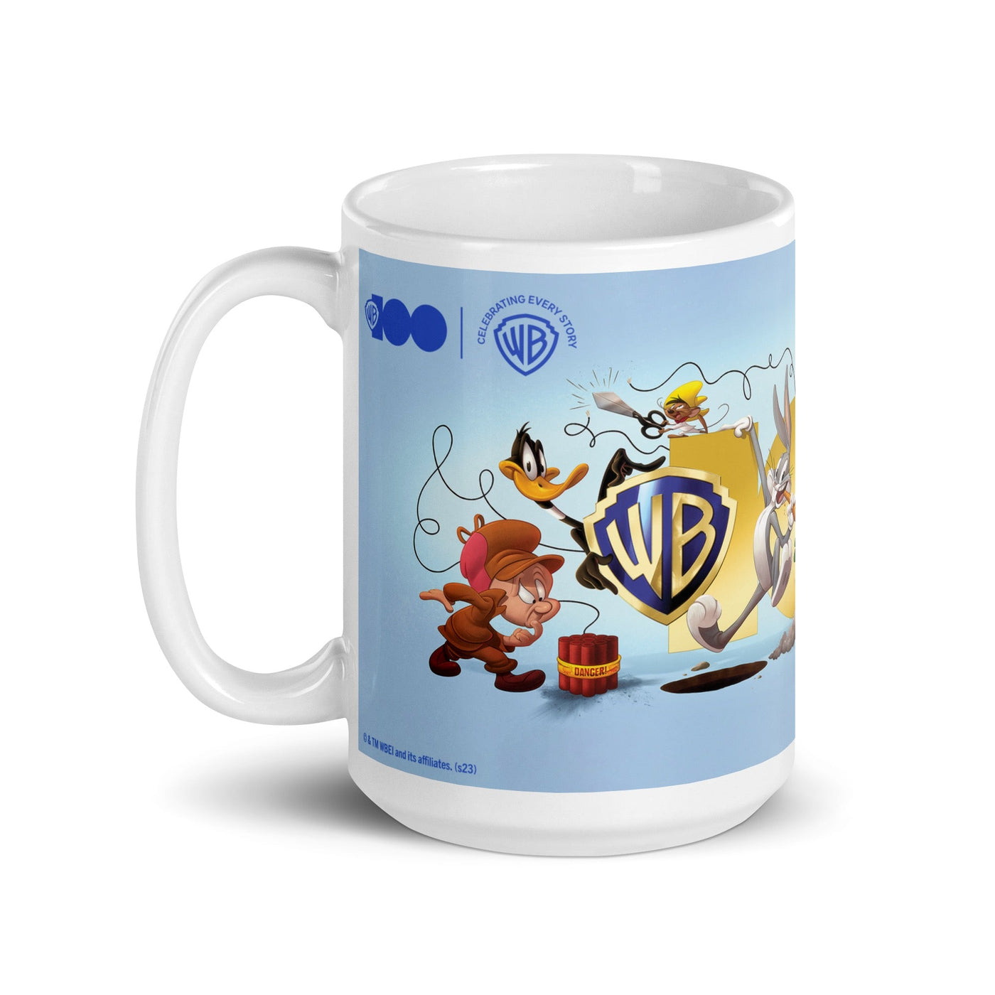 Exclusive WB 100 Gold Logo Looney Tunes Mug