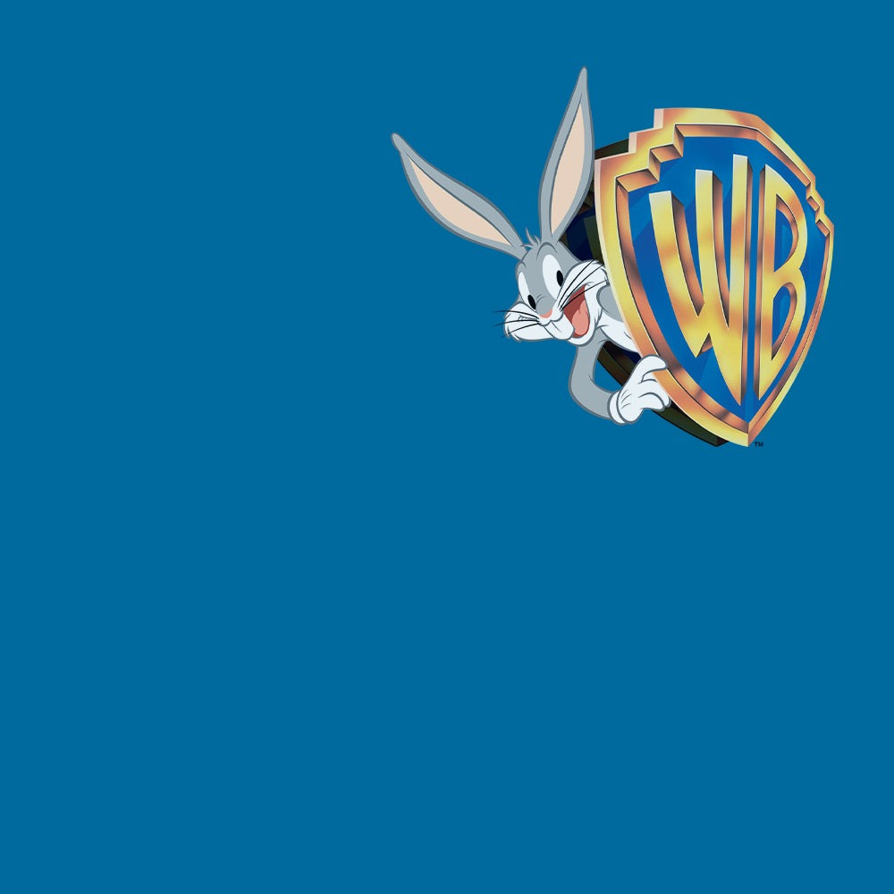 WB 100 Modern Blockbuster Era Shield with Bugs Bunny Women's Short Sleeve T-Shirt
