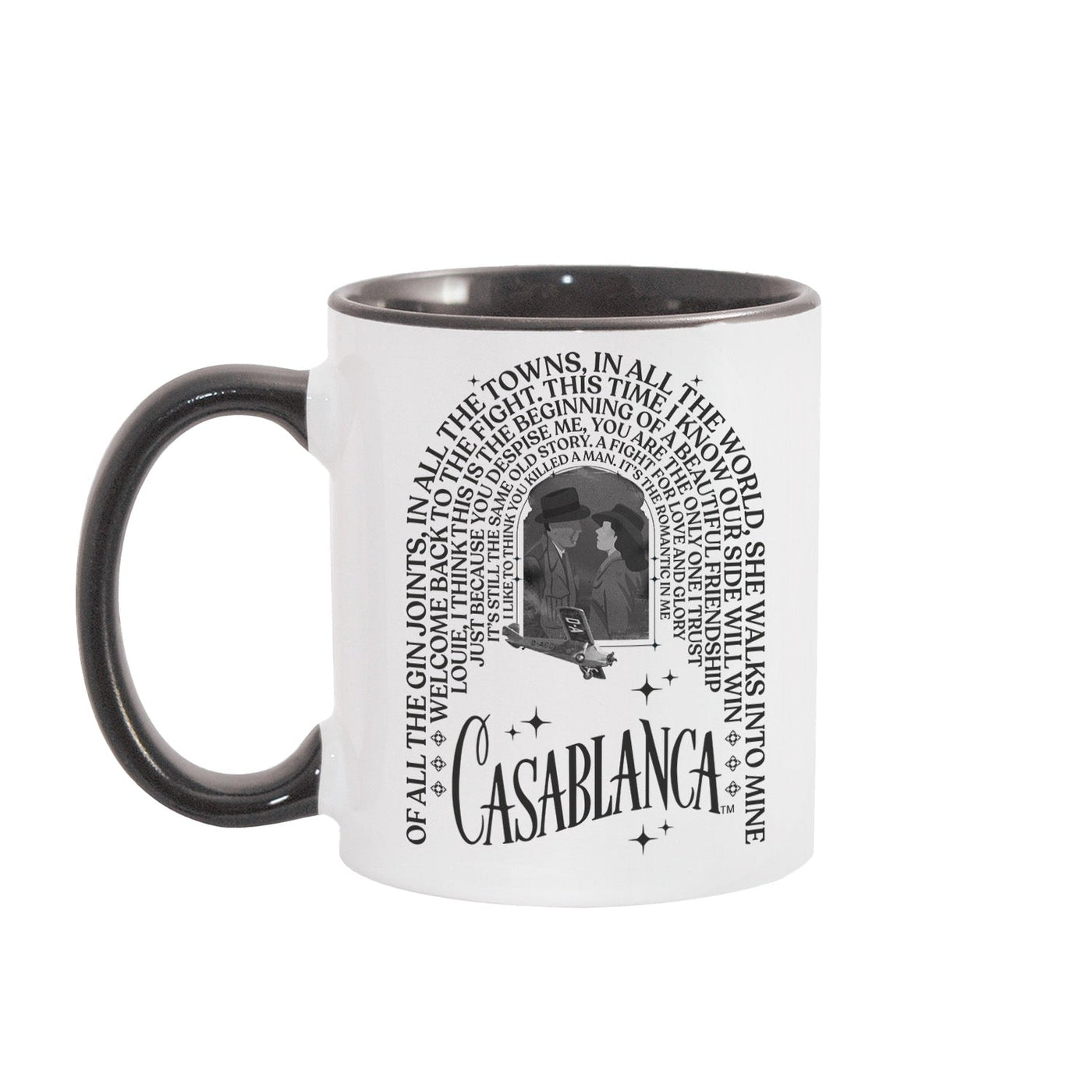 WB100 Casablanca Quotes Two-Tone Mug
