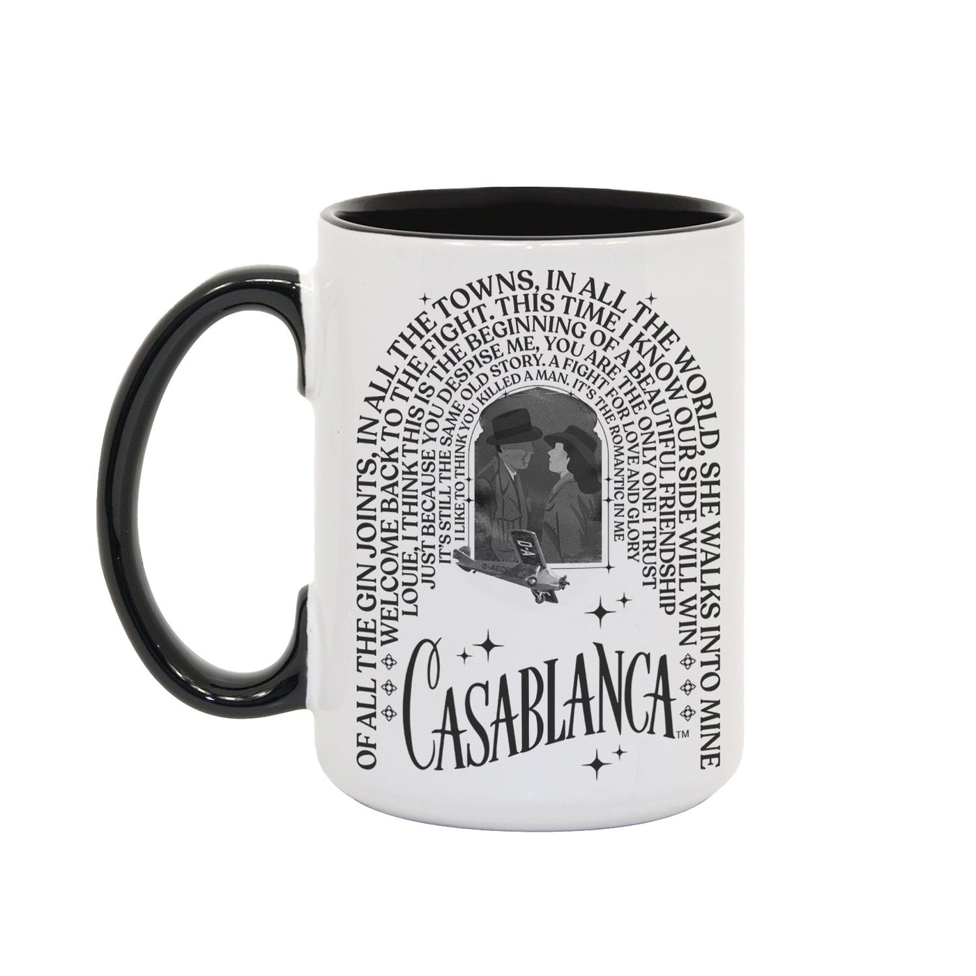 WB100 Casablanca Quotes Two-Tone Mug