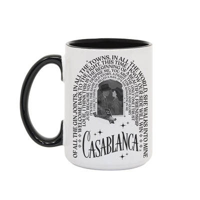 WB100 Casablanca Quotes Two-Tone Mug
