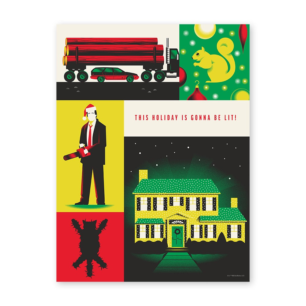 WB 100 National Lampoon's Christmas Vacation Premium Satin Poster