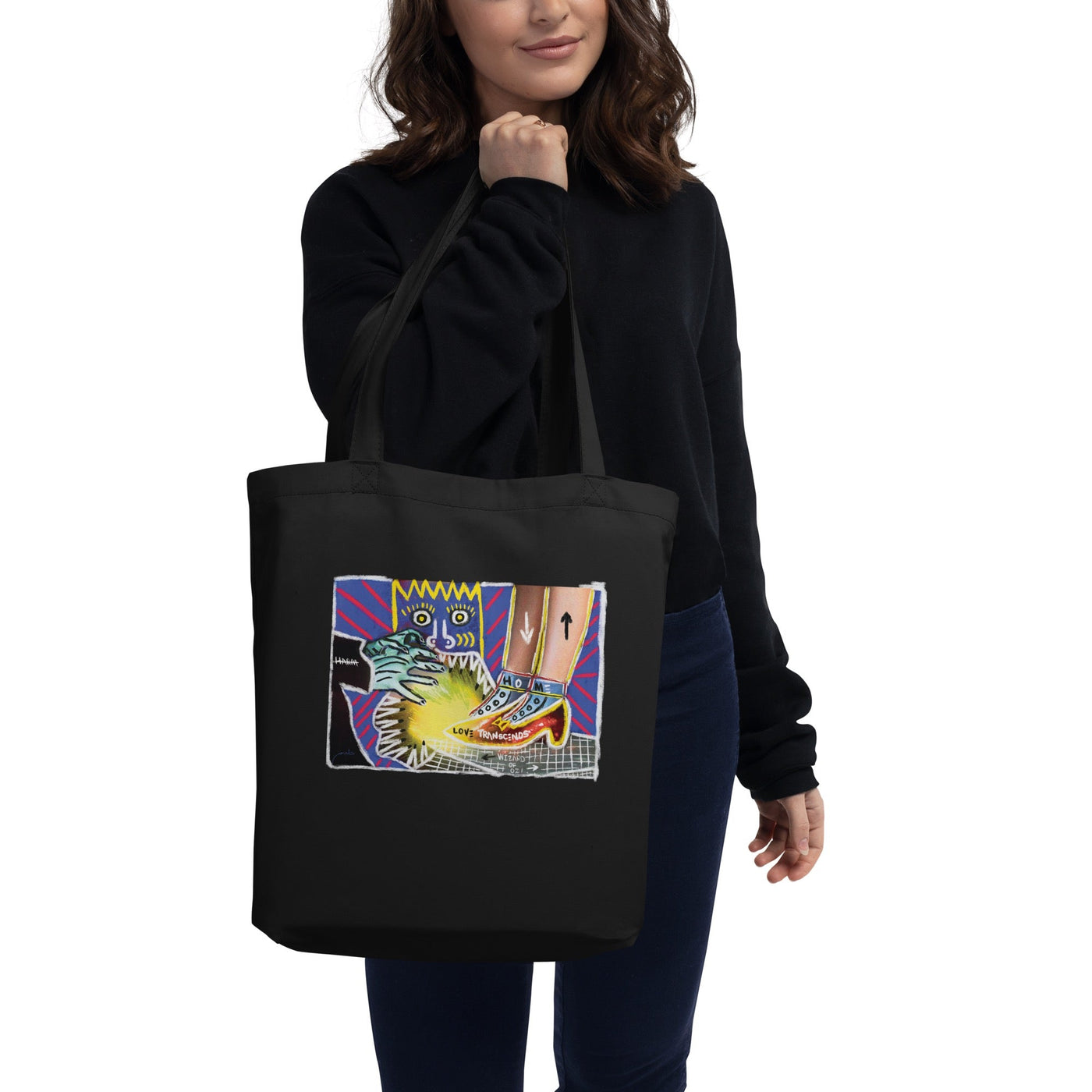 WB 100 Artist Series Halim Flowers The Wizard of Oz Tote Bag