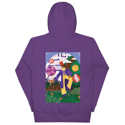 WB 100 Artist Series Loveis Wise Willy Wonka and The Chocolate Factory Adult Hoodie