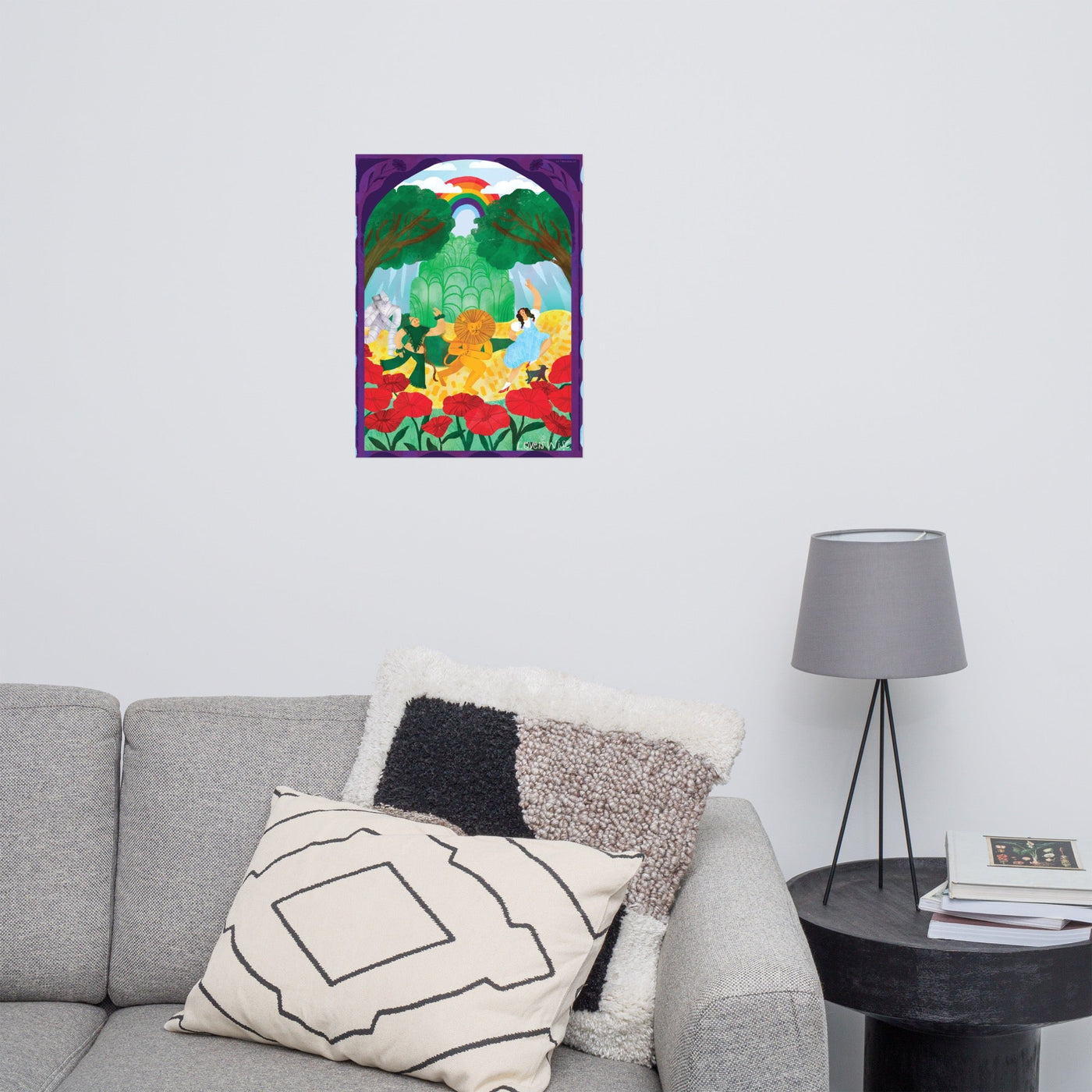 WB 100 Artist Series Loveis Wise The Wizard of Oz Premium Satin Poster