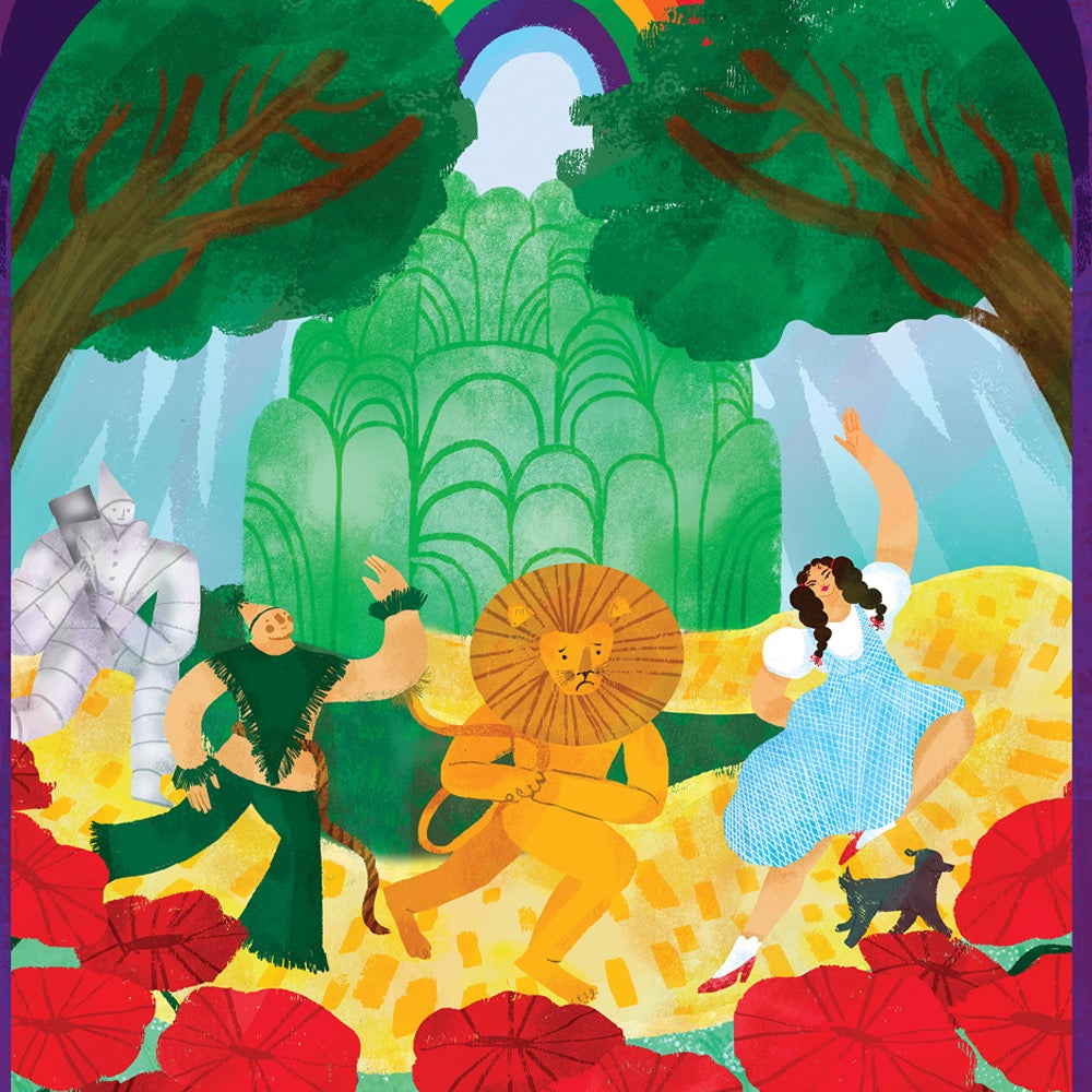 WB 100 Artist Series Loveis Wise The Wizard of Oz Premium Satin Poster