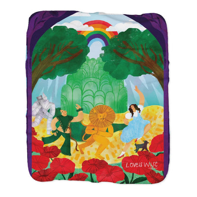 WB 100 Artist Series Loveis Wise The Wizard of Oz Sherpa Blanket