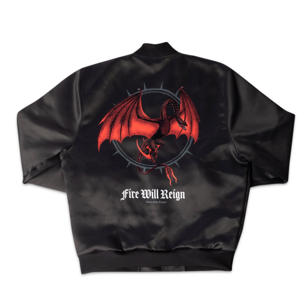 Exclusive House of the Dragon Fire Will Reign Bomber Jacket