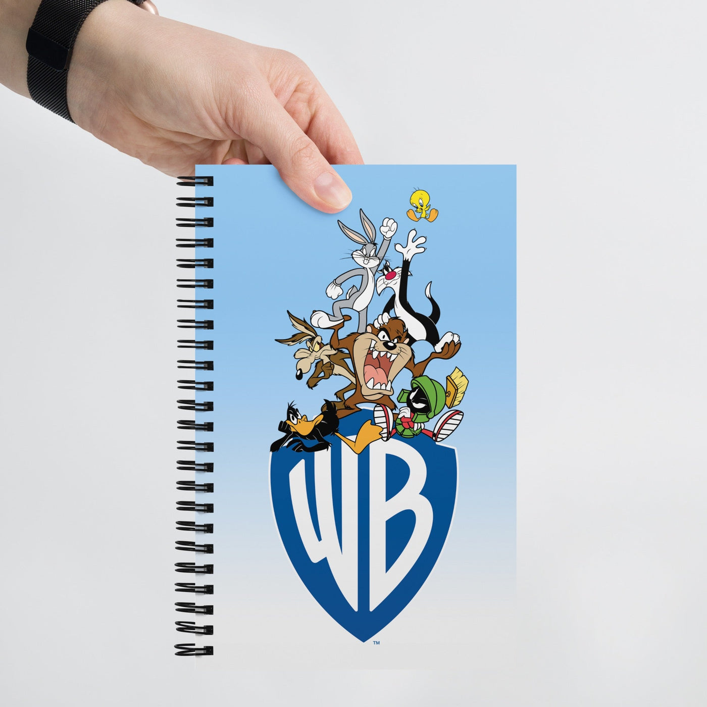 Exclusive WB 100 Warner Bros Shield Looney Tunes Spiral Notebook