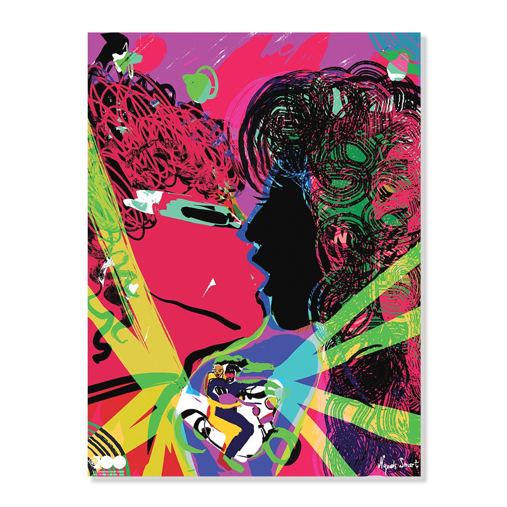 WB 100 Artist Series Ngadi Smart Purple Rain Premium Satin Poster