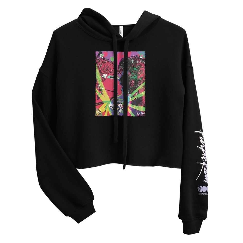 WB 100 Artist Series Ngadi Smart Purple Rain Cropped Hoodie