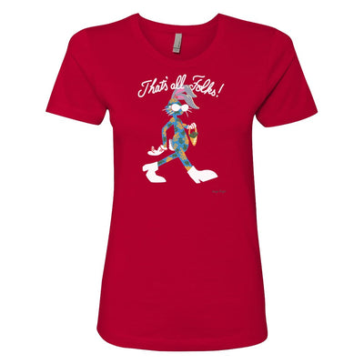 WB 100 Artist Series Niege Borges That's All Folks Women's T-Shirt