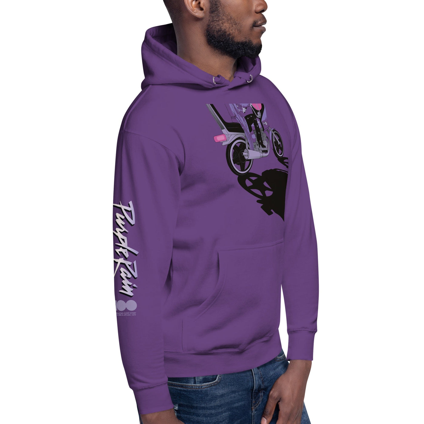 WB 100 Purple Rain Love Adult Hoodie