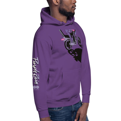 WB 100 Purple Rain Love Adult Hoodie