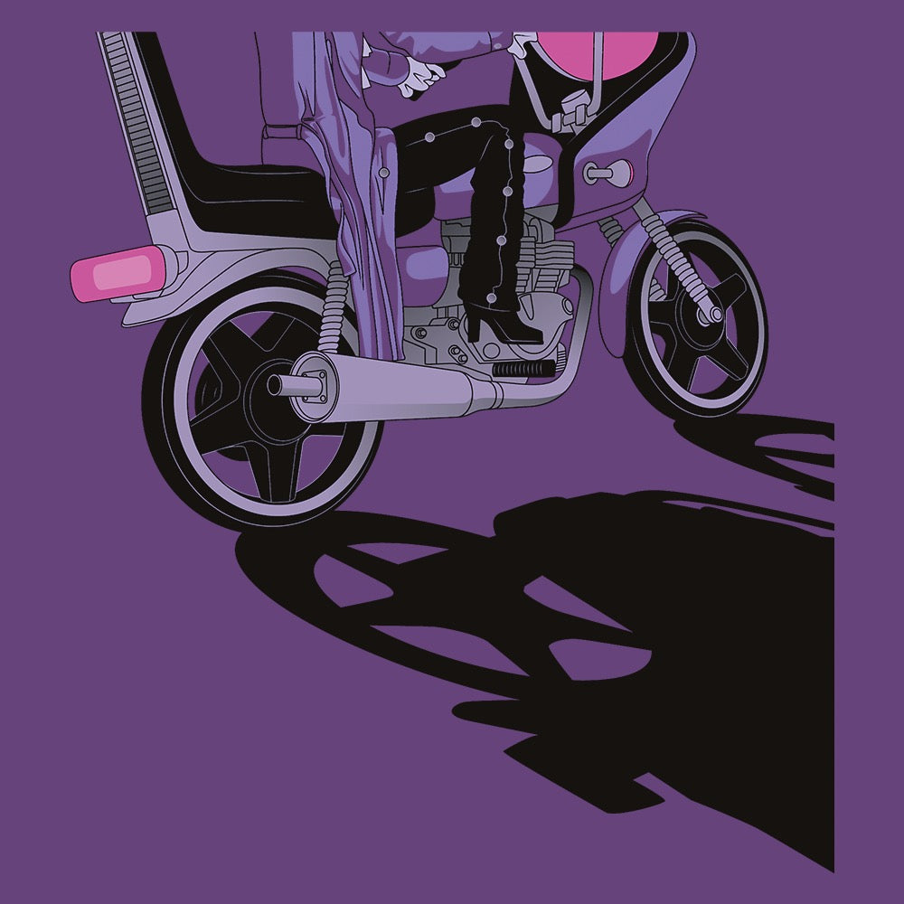 WB 100 Purple Rain Love Adult Hoodie