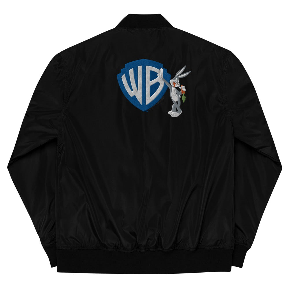 WB 100 Warner Bros. Shield Bugs Bunny Bomber Jacket