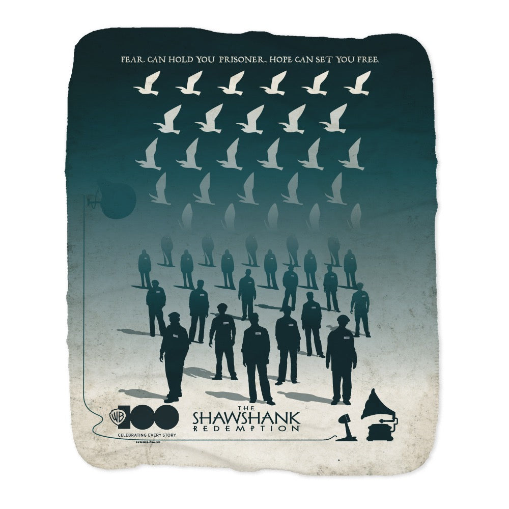 WB 100 Shawshank Redemption Sherpa Blanket