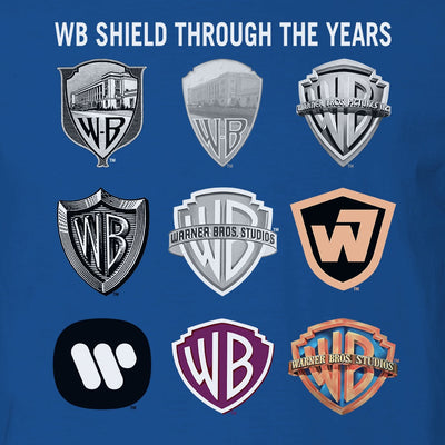 WB 100 Shields Throughout the Years Adult Short Sleeve T-Shirt