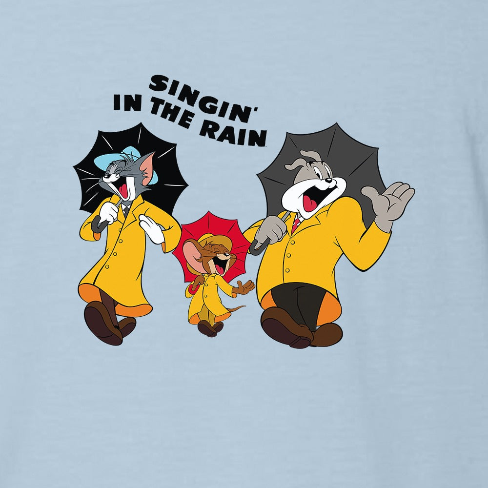 WB 100 Tom and Jerry x Singin' in the Rain Adult Short Sleeve T-Shirt