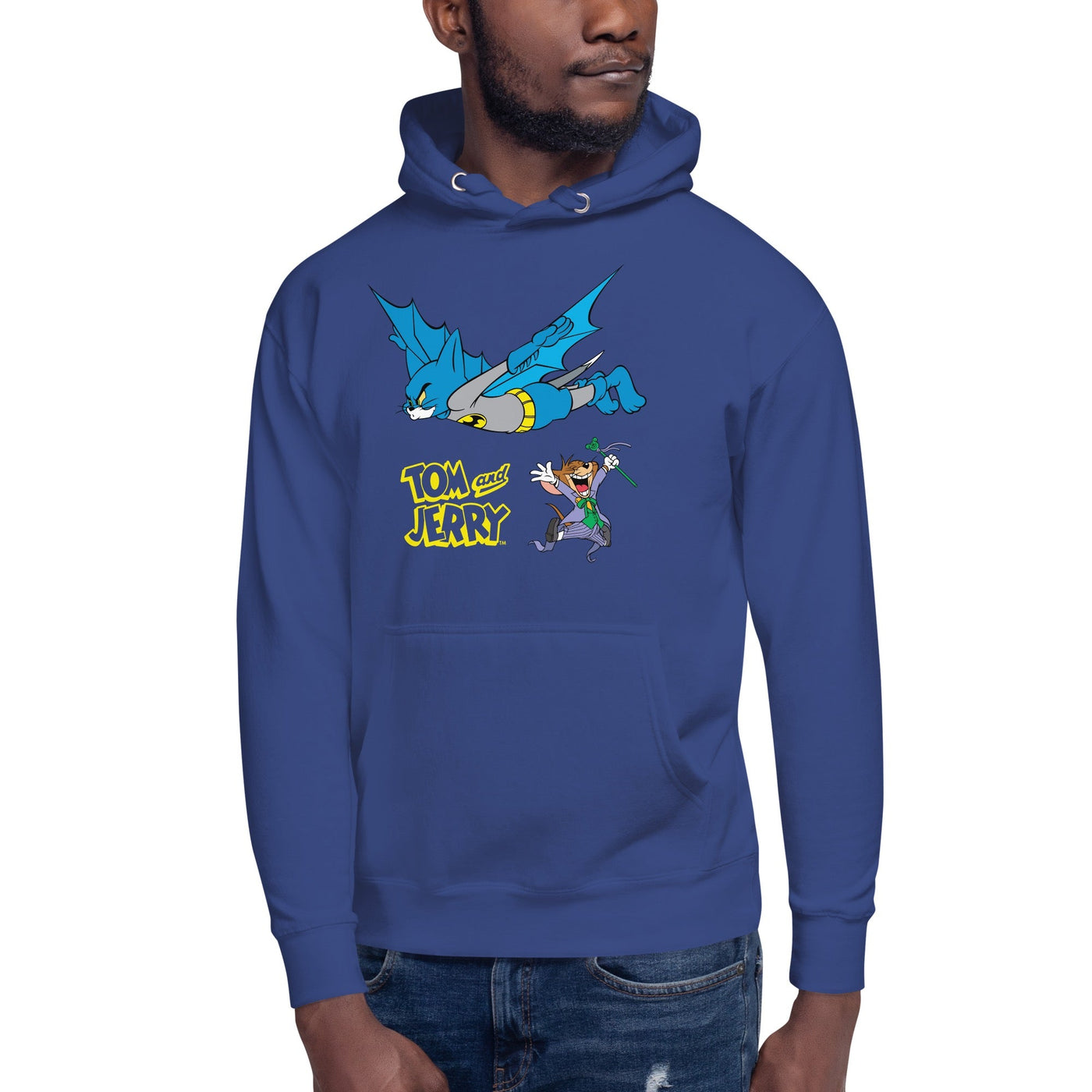 WB 100 Tom and Jerry x Batman Unisex Premium Hoodie