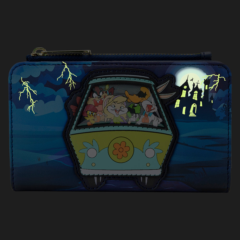 WB 100 Looney Tunes x Scooby Doo Mash Up Flap Wallet