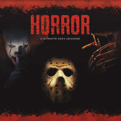 Horror 16-Month 2024 Wall Calendar
