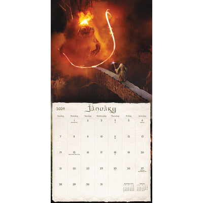 The Lord of the Rings 16-Month 2024 Wall Calendar