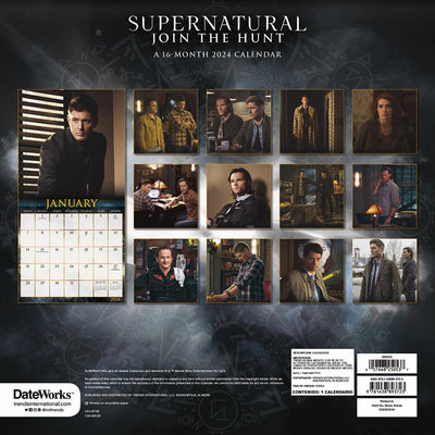 Supernatural 16-Month 2024 Wall Calendar