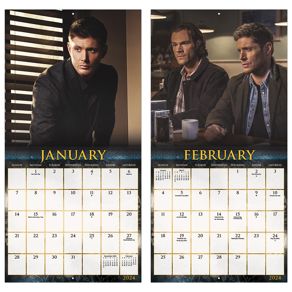 Supernatural 16-Month 2024 Wall Calendar