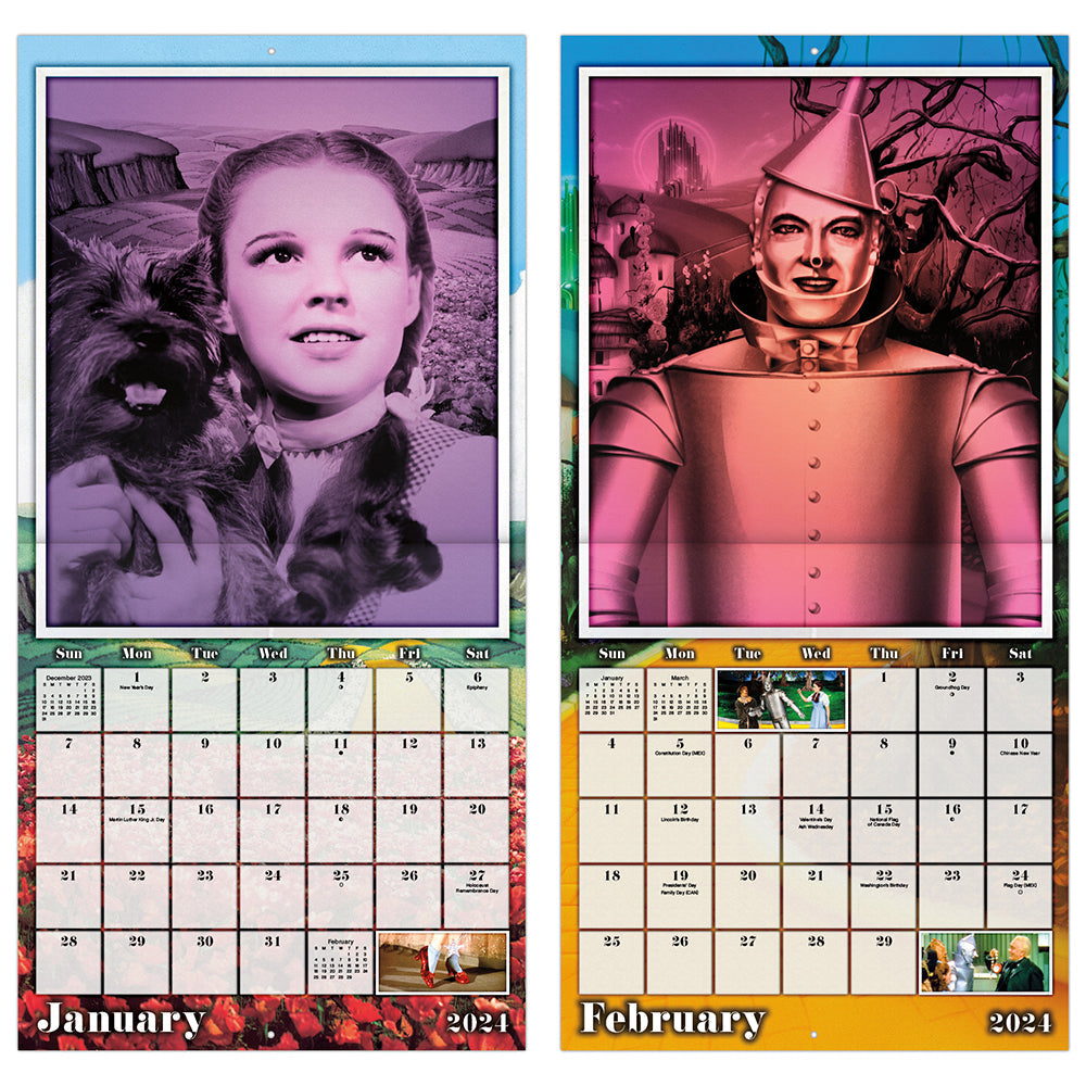 The Wizard of Oz 16-Month 2024 Wall Calendar