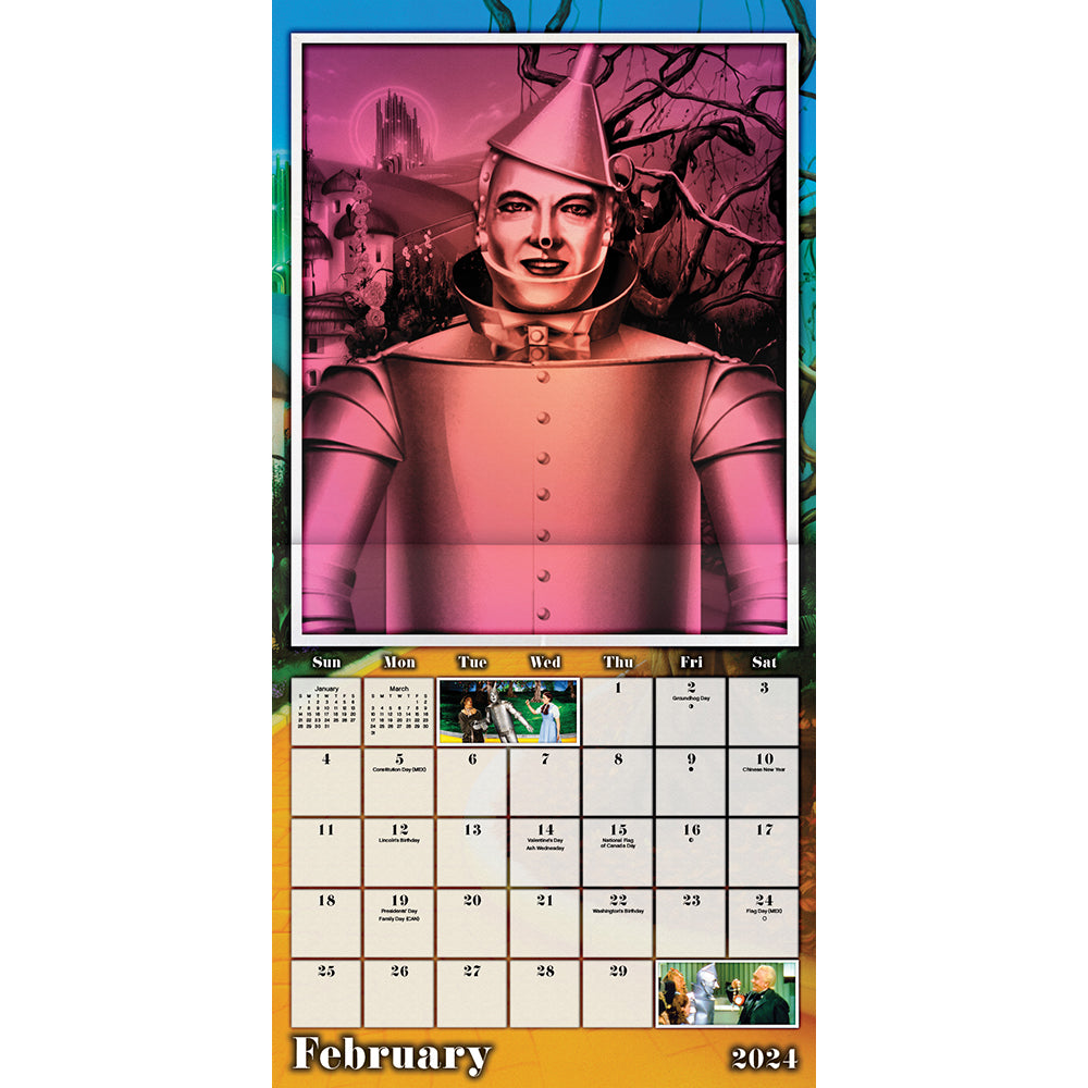 The Wizard of Oz 16-Month 2024 Wall Calendar