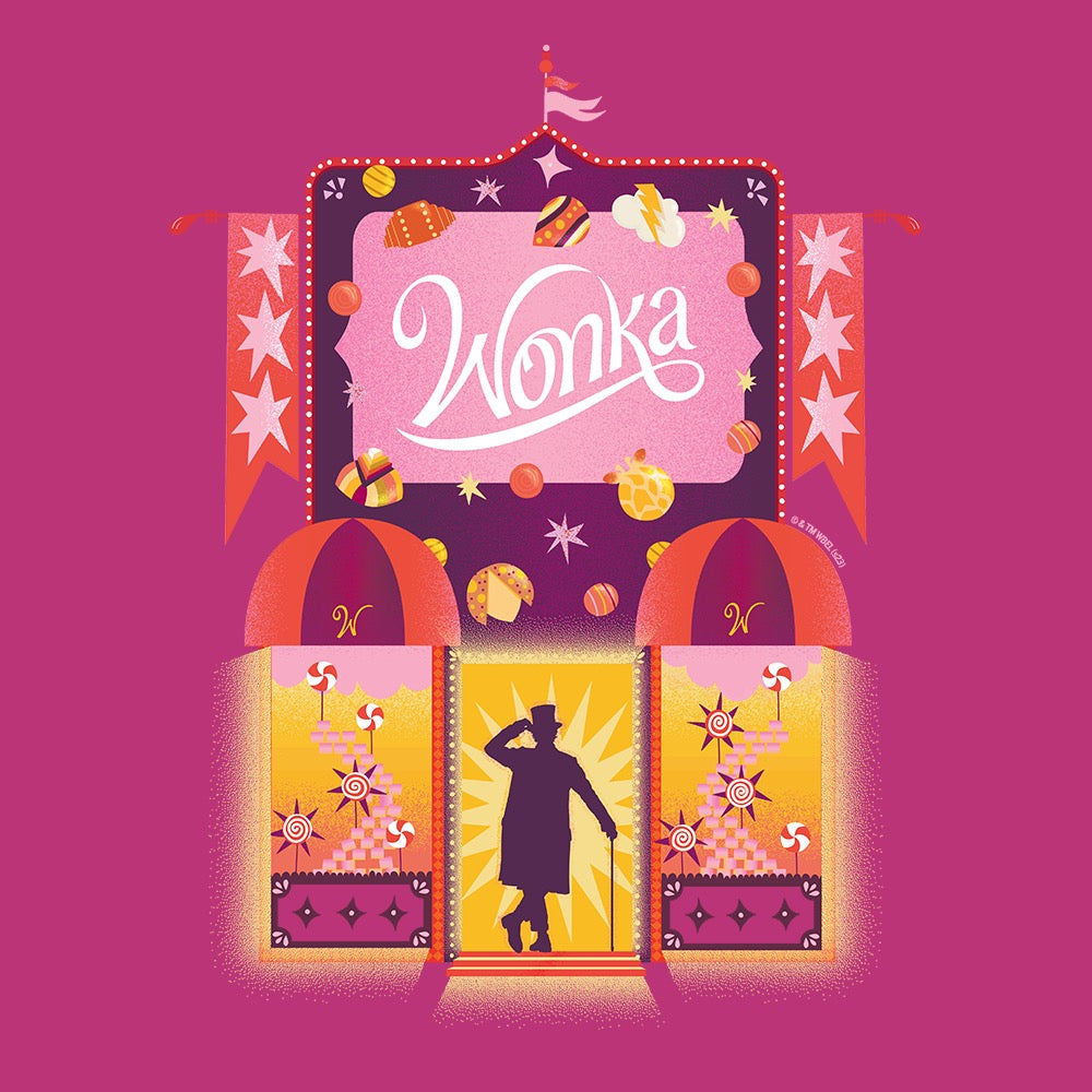 Wonka Pink Banner T-Shirt