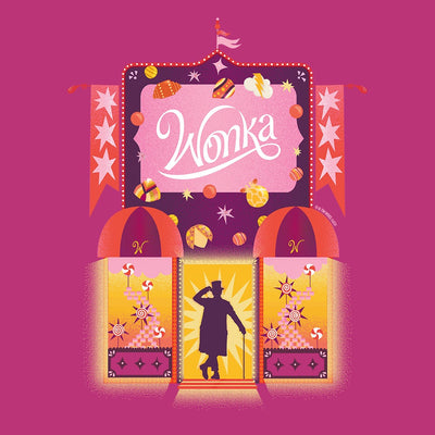 Wonka Pink Banner T-Shirt
