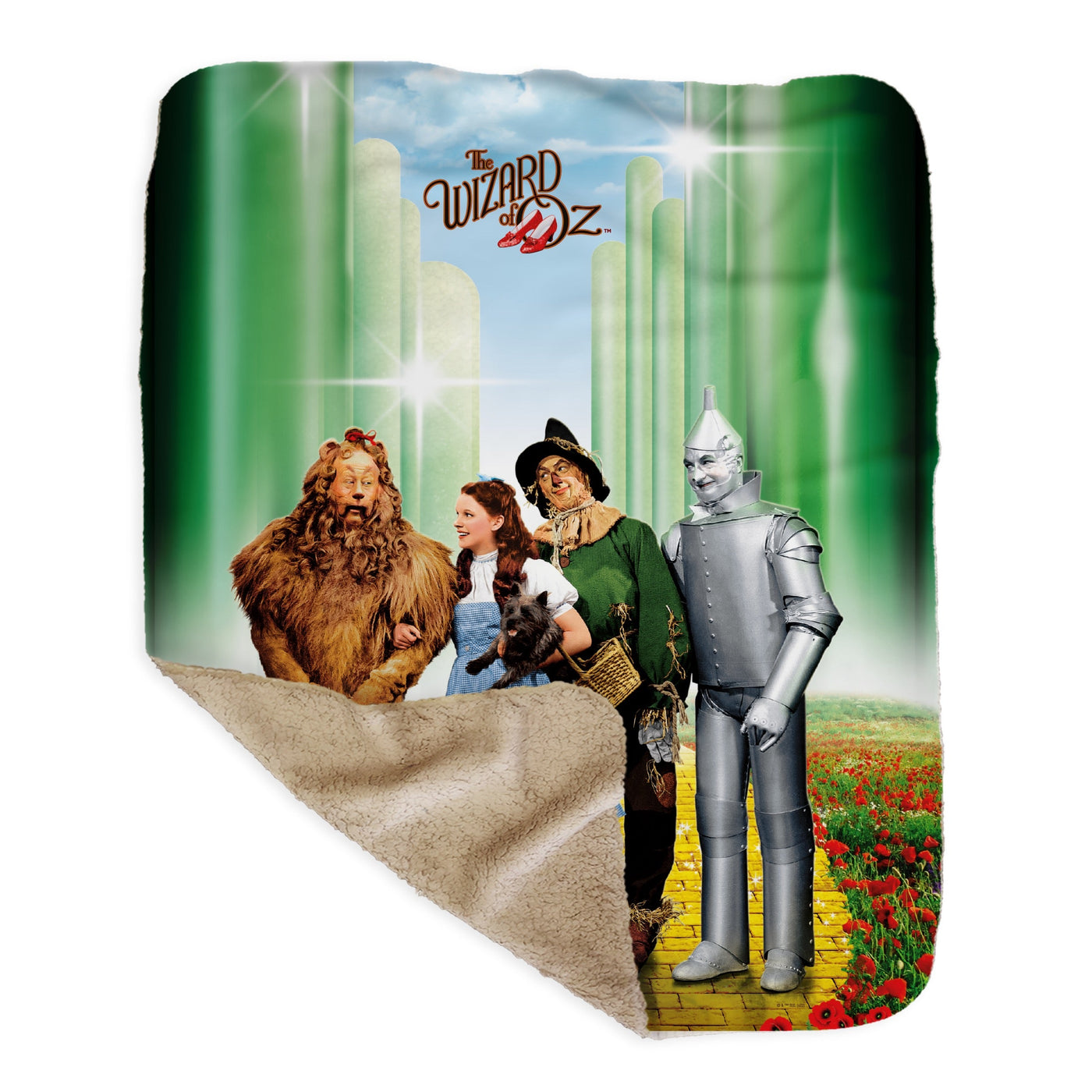 The Wizard of Oz Emerald City Sherpa Blanket