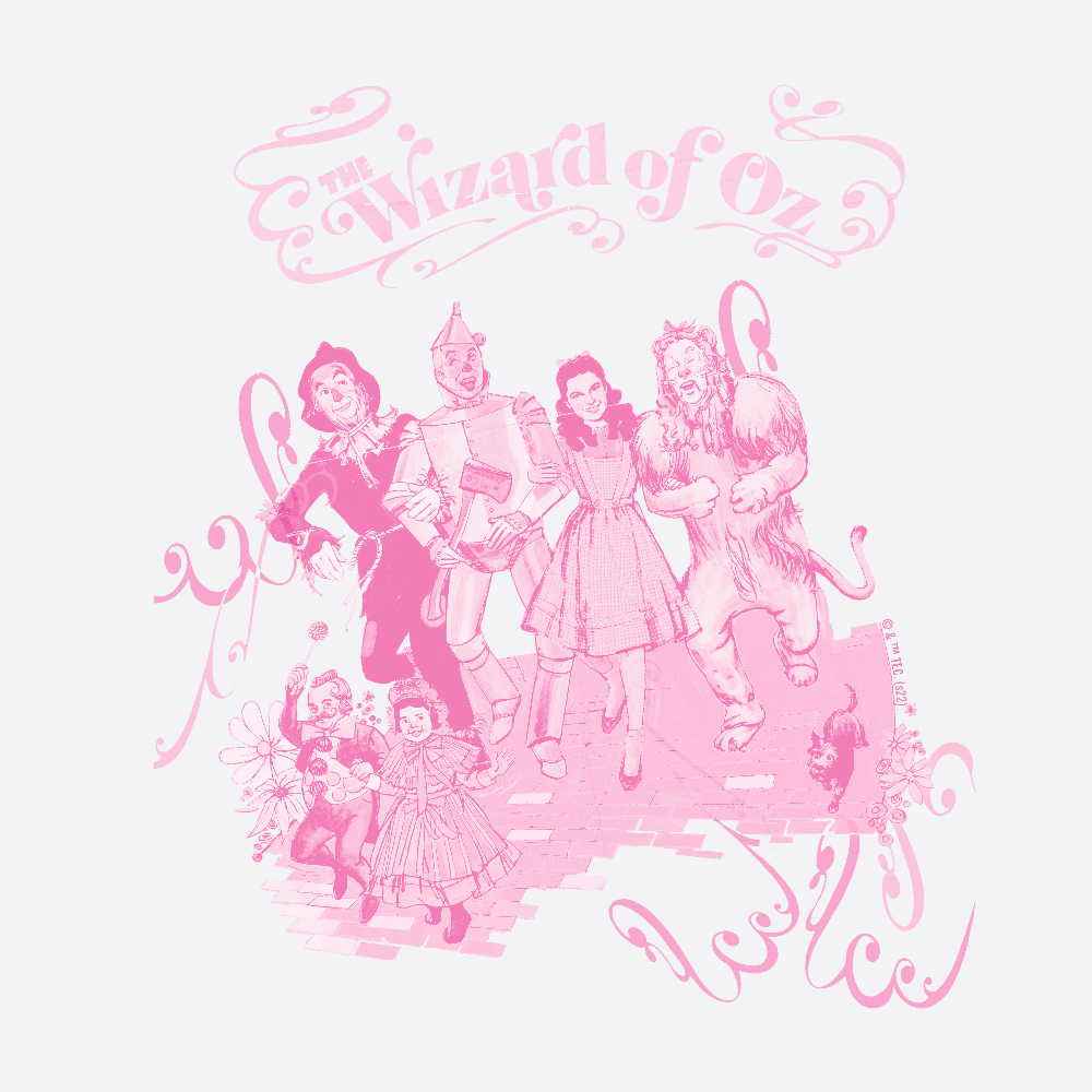 The Wizard of Oz Pink Group Shot Women's Short Sleeve T-Shirt