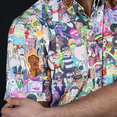 RSVLTS Rick and Morty Interdimensional Mashup KUNUFLEX Short Sleeve Shirt