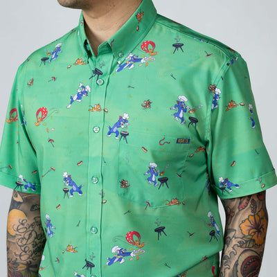 RSVLTS Tom and Jerry Brawl-B-Q KUNUFLEX Short Sleeve Shirt