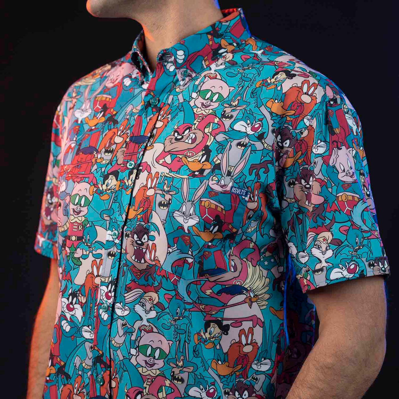 RSVLTS WB 100 Looney Tunes Heroes KUNUFLEX Short Sleeve Shirt