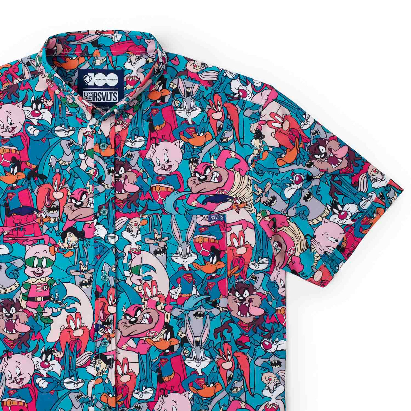 RSVLTS WB 100 Looney Tunes Heroes KUNUFLEX Short Sleeve Shirt